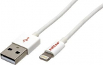 Kabel USB Roline 8pin to USB Charge/Sync Cabel. White. 1.8m