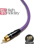 Kabel Melodika RCA (Cinch) - RCA (Cinch) 20m fioletowy