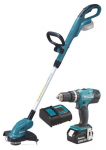 Akumuliatorinių įrankių komplektas Makita Combo DLX2114S