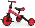 Triratukas-balansinis dviratukas Milly Mally Optimus 3in1, red