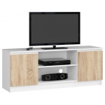 TV staliukas NORE RTV K140, baltas/ąžuolo spalvos