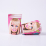 Vienkartiniai puodeliai Barbie, 10 vnt.