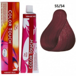 Plaukų dažai Wella Professionals Color Touch, 55/54 Intense Light Chestnut Mahogany Copper, 60 ml