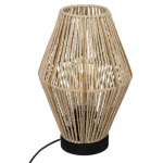 "Aissa" naktinė lempa 32 cm Popieriniu audiniu aptrauktas vielos atspalvis, metalinis pagrindas, idealiai tinka svetainei arba miegamajam, "Aissa" naktinė lempa 32 cm Popieriniu audiniu aptrauktas vielos atspalvis, metalinis pagrindas, idealiai tinka ...