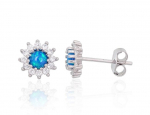 Sidabriniai auskarai moterims DiamondSky &bdquo;Moon Charm XI&ldquo; DS02A828