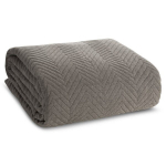 Dygsniuota silkės lovatiesė LINEN 170X210, pilka