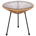 Sodo stalas Springos GF0089, smėlio spalvos
