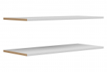 2-jų dalių papildomų lentynų komplektas spintai Osaka, 107 cm, pilkas