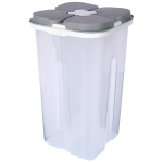 Birių produktų indas, 2,4 l, Birių produktų indas su dozatorius padalytas 2,4 l