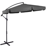 Sodo skėtis Springos GU0041, 300 cm, pilkas