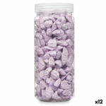 Dekoratyvinės akmenys - Dovanų dekoras - Alyvinė - 10-20 mm - Marga - 700 g (12 vienetų)