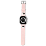Apyrankė - KARL LAGERFELD - 3D guma Karl & Choupette - Silikonas - Suderinamas su Apple Watch - Rožinė