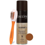 Zom&scaron;os ir verstos odos atnaujintojas Coccine Nano Ravvivant, rudas, 250 ml + Zom&scaron;inių ir nubuko batų &scaron;epetys