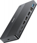 Unitek D1104a Stotelė 13-in-1: 8k Hdmi, Dp, 100w Pd, Rj45