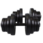 Reguliuojamo svorio hantelių rinkinys RN-Sport, 16 kg