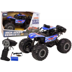 Nuotoliniu būdu valdomas automobilis Off-road Remote Controlled RC Car 1:8 Blue Shock Absorbers