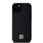 DKNY Leather Stack Logo Mag Case