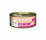 Aatas Cat Creamy Chicken&Tuna begrūdis, katėms, 80 g x 24