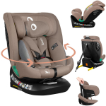 Automobilinė kėdutė, &bdquo;Lionelo&ldquo;, &bdquo;Bastiaan One i-Size&ldquo;, 4 viename, &scaron;oninė apsauga, su 4 padėčių atlo&scaron;iamu atlo&scaron;u, su 13 padėčių reguliuojamu galvos atramu, 360 laipsnių sukimasis, &bdquo;Top Tether&ldquo;, 0&ndash;36 kg, 40&ndash;150 cm, su &bdquo;Isofix&ldquo;, atitinka ECE R129, smėli ...