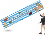 Xxl Oktoberfest Banner 40X150 Cm Mėlyna Ir Balta Pakabinama Dekoracija