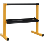 Hantelablage f&uuml;r Kurzhanteln, iki 270 kg, 2 lentynos, plieninis rėmas, geltonas, 92,5 x 50,5 x 80,5 cm