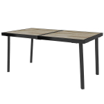 Sodo stalas, terasos valgomojo stalas 6 asmenims 145 x 85 cm