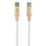USB C laidas, 1,5 m, greitas įkrovimas, aukso spalvos