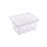 Branq daiktadėžė, 5,5 l, BRANQ 5,5L plastikinė dėžė su dangčiu JASMINE, juoda