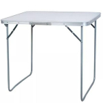 Sulankstomas turistinis stalas, 80x60x70 cm., baltas