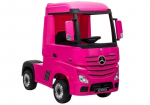 "Mercedes Actros" rožinės spalvos 4x4 akumuliatoriaus automobilis