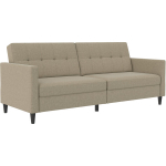 Dvivietė sofa-lova Dorel Home Hartford, smėlio spalvos