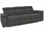 Trivietė sofa Loft Pareli, juoda