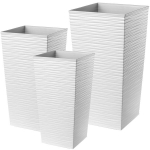3x sodo gėlių vazono rinkinys + baltas įdėklas