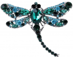 DRAGONFLY Sagė su cirkonio vabzdžių retro boho segtuku