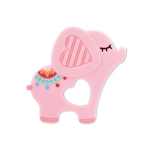 Kramtukas Lorelli Elefant, 3 mėn+, pink/rožinis