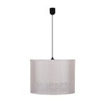 Pakabinamas &scaron;viestuvas Candellux Arabesca juodas / kreminis gaubtas 1x60W E27