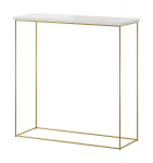 Stalas-konsolė ADRK Furniture Milan, auksinis/baltas