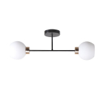 Lubų &scaron;viestuvas Candellux Amanda 2x40W E27 juoda-aukso