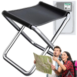 Sulankstoma taburetė, juoda, 29 x 23 x 23 cm