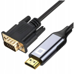 CO2 HDMI KABELIS - VGA ADAPTERIO KEITIKLIS FULL HD 1080P 60HZ 2M