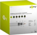 Goobay 305m baltas anteninis kabelis, 4x ekranavimas, Cu