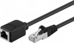 Lan tinklo kabelis Cat 5e prailgintuvas 1,5m juodas