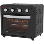 Mini krosnelė Mini orkaitė, kar&scaron;to oro gruzdintuvė, 90&ndash;230 &deg;C, 7 programos, priedai, juoda