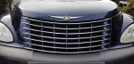 "Chrysler PT Cruiser" - CHROM skersiniai ant priekinių grotelių
