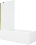 Vonia Mexen Vega su apdaila ir stiklo sienele, 180x80 cm + 100 cm
