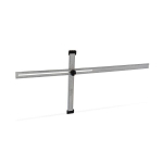 Aliuminis kampuotis reguliuojamu kampu Edma, 120cm