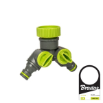 Čiaupo adapteris 1" - 3/4" su vožtuvais Bradas LIME LINE