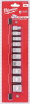 Milwaukee 3/8" smūginės galvutės, 10 vnt.