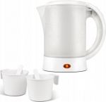Elektrinis kelioninis virdulys 0.6l su 2 puodeliais, 650w