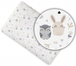 Paklodė su guma medvilnė MyBaby, 160x80